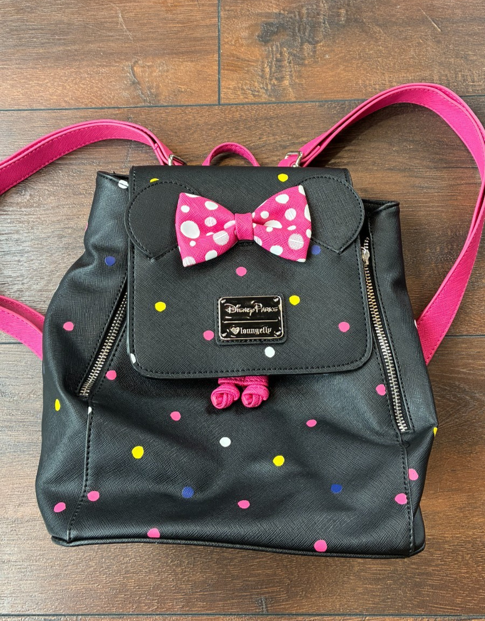 Disney Parks Loungefly “Rock The Dots” Minnie Mouse Backpack